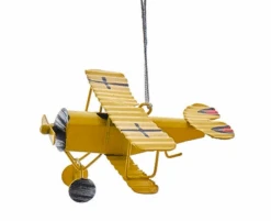 Kurt Adler Metal Biplane Ornament - 6 Kurt Adler Metal Biplane Ornament - -Toy Series Store jrnynigxhj0otvp03uip
