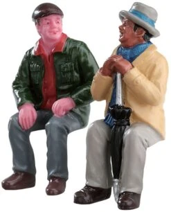 Lemax Chatting With Old Friends - 2 Piece Set