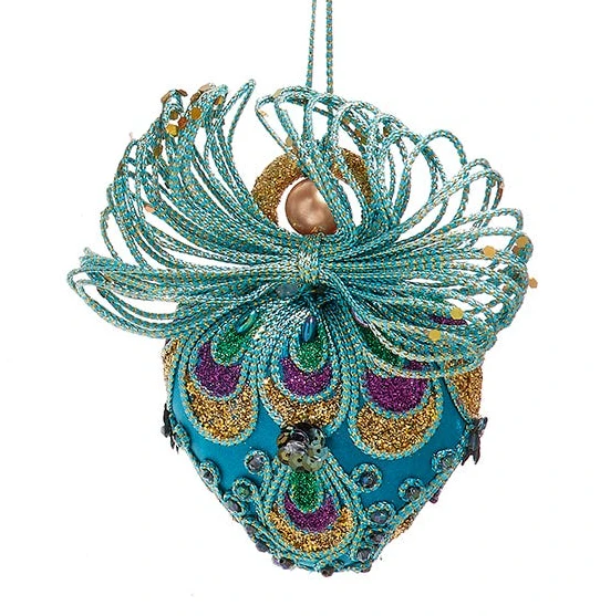 Kurt Adler Peacock Fairy Ornament - 2 Kurt Adler Peacock Fairy Ornament - - Image 2