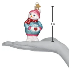 Expectant Snowlady Glass Ornament -Toy Series Store k07hlwutrpwsgf6ngrg9