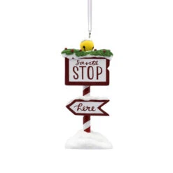 Hallmark Santa Stop Here Sign Ornament -Toy Series Store k8ylli28trddygb2vess