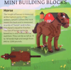Mini Building Blocks - Farm Series - Horse 5 Mini Building Blocks - Farm Series - Horse -Toy Series Store kacrios9ts8efh2cpvyl