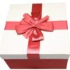 Elegant Square Gift Box - Red Medium