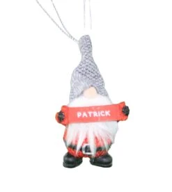 Personalized Gnome Ornament (Letters J-P) - Patrick
