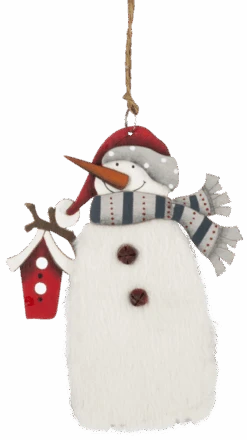 Fuzzy Snowman Ornament - -Toy Series Store kg9aa2urpnmzeaogls4u