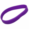 Silicone Wrist Bands - Tub Of 36 - Purple