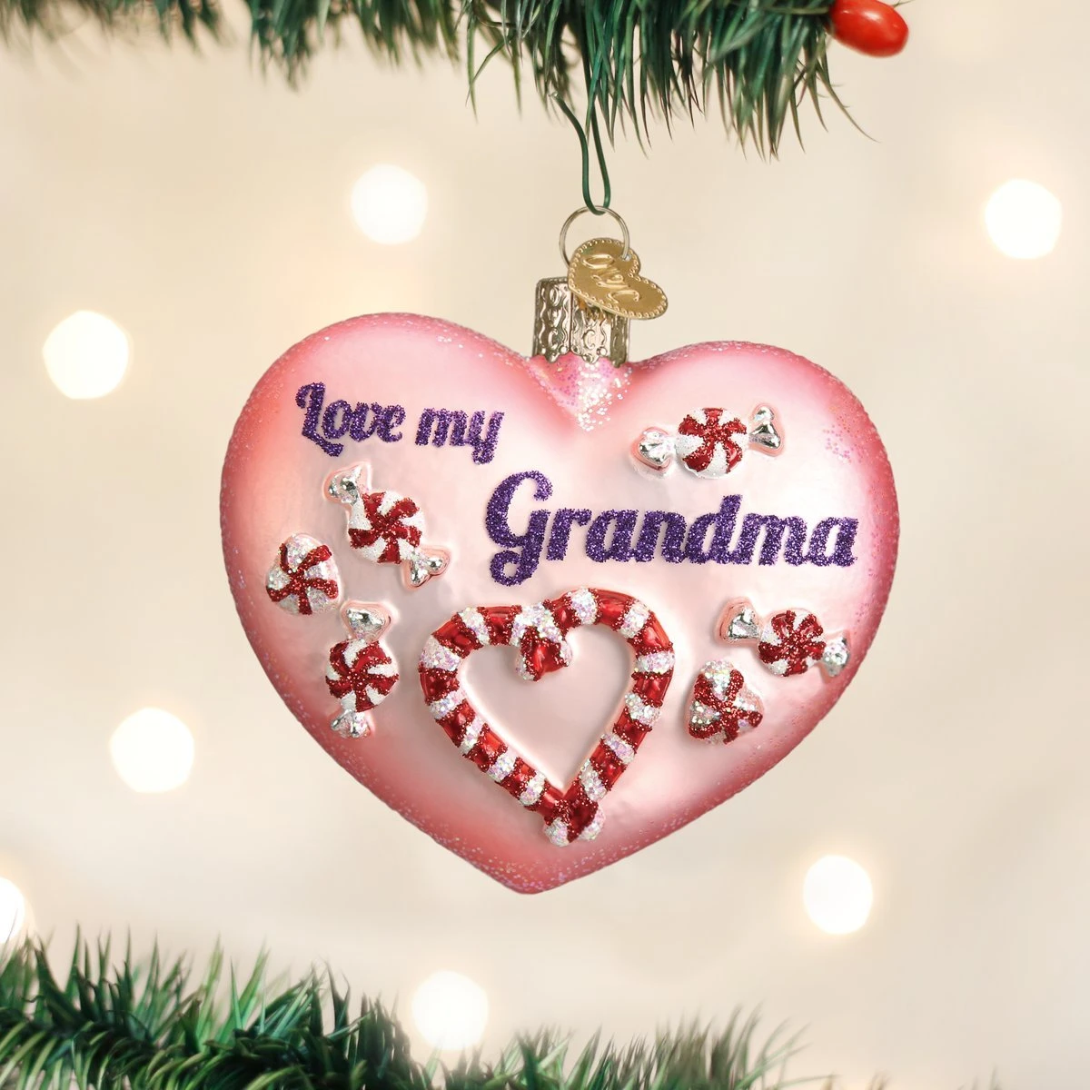 Old World Christmas Grandma Heart 1 Old World Christmas Grandma Heart