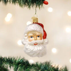 Mid Century Santa Head Glass Ornament -Toy Series Store kkhocwqyhqjo7x8kkbjz