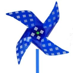 PVC Pinwheel - Blue Gingham -Toy Series Store kulyojrl2x20ysqeckoq