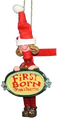 Kurt Adler 3.5 Inch Mom's Favorite Ornament - First Boy -Toy Series Store l33ymhuur2lqxl8vxr6u