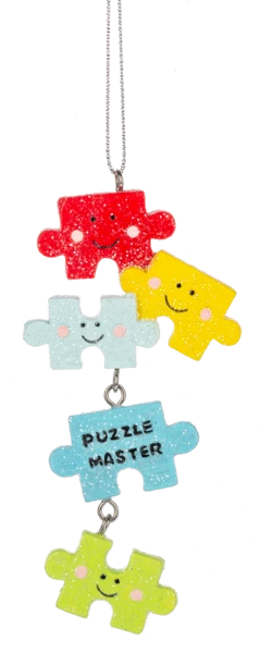 Game Night Ornament - Puzzles