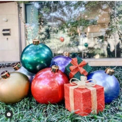 Holiball Inflatable Ornament - 30" - 6 Holiball Inflatable Ornament - 30" - -Toy Series Store lc3p2wsmjm0xdm94tdvw