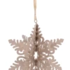 Snowflake With Scroll Design And Bell Ornament
