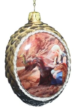Kurt Adler Game Of Thrones Glass Dragon Egg - Gold -Toy Series Store loooqhqkxfxcwhu8tpwz