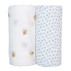 Lulujo Cotton Swaddles Bees And Dots -Toy Series Store lyp49jusjamdbwytmrmg