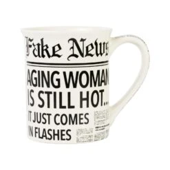 Fake News Aging Women Mug