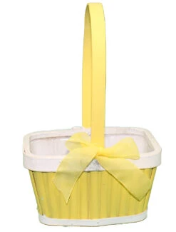 Yellow Spring Wood Basket - Small