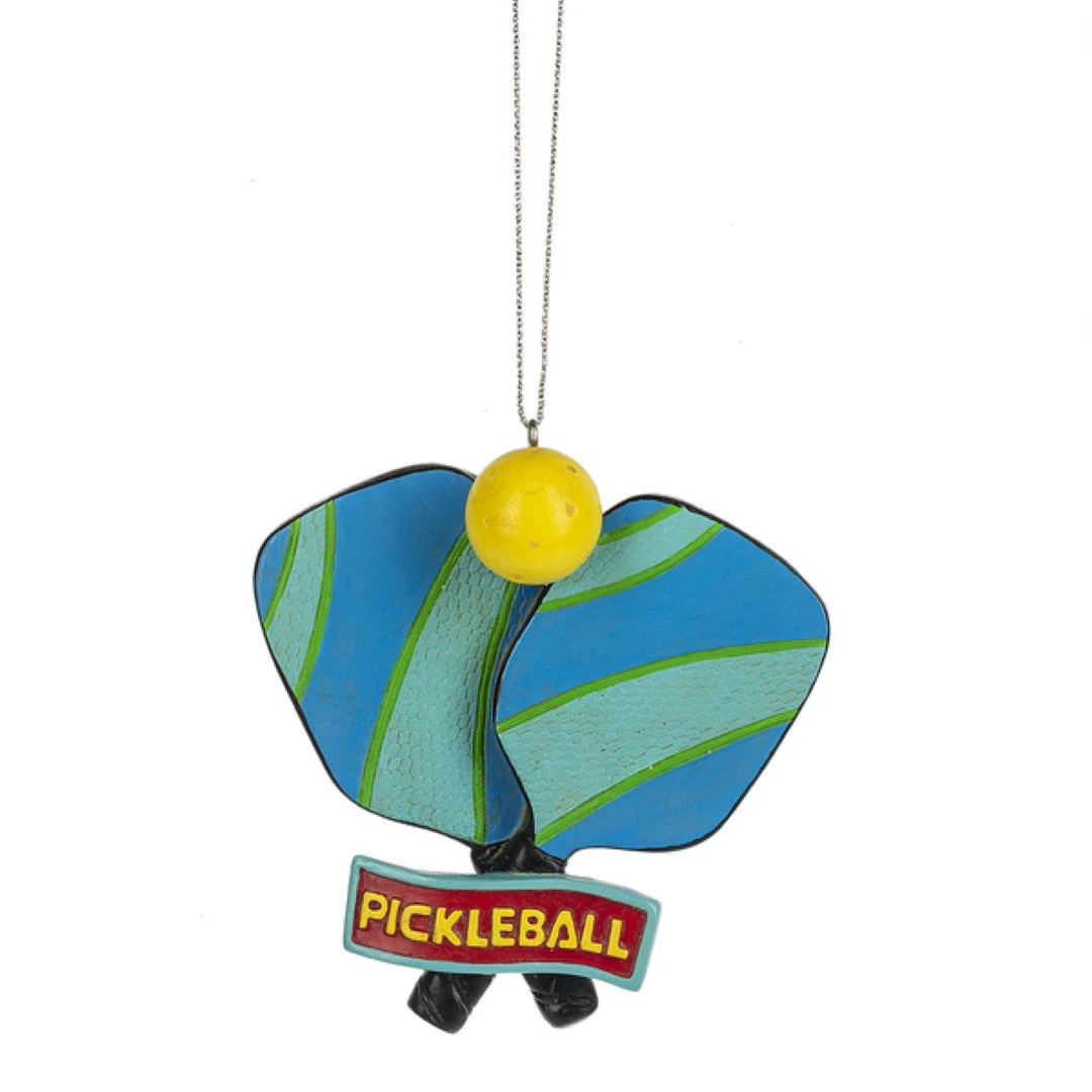 Pickle Ball Racquet With Ball Ornament 2 Pickle Ball Racquet With Ball Ornament - Image 2