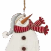 Fuzzy Snowman Ornament -
