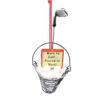 Bucket Of Balls Ornament - Red