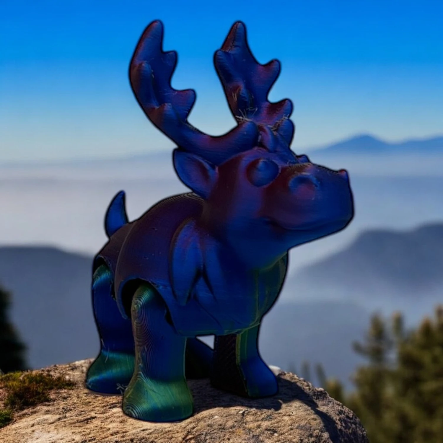 Bruce The Moose - Metallic Rainbow Color 2 Bruce The Moose - Metallic Rainbow Color - Image 2