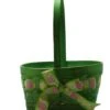 Easter Oval Bamboo Baskets - Small Green