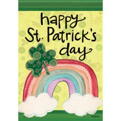 St. Patricks Patterns Durasoft Large Flag - 28" X 40"