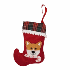 Doggie Mini Stocking Ornament - Corgi