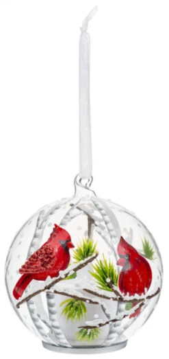 Cardinal Ornament With Flickering Flame LED - Berry Branches -Toy Series Store op1lkt3ci5z9ixdppvso