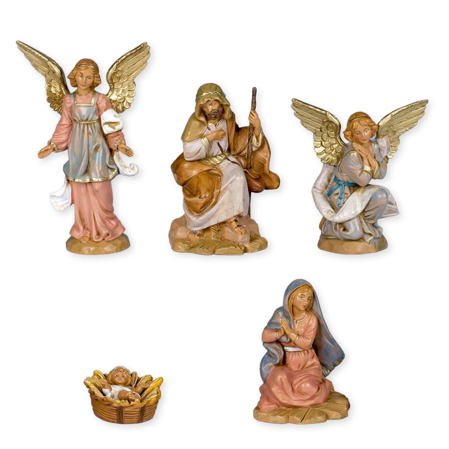 Figure Set With Stable - Fontanini - 5" Scale 7 Figure Set With Stable - Fontanini - 5" Scale - Image 7