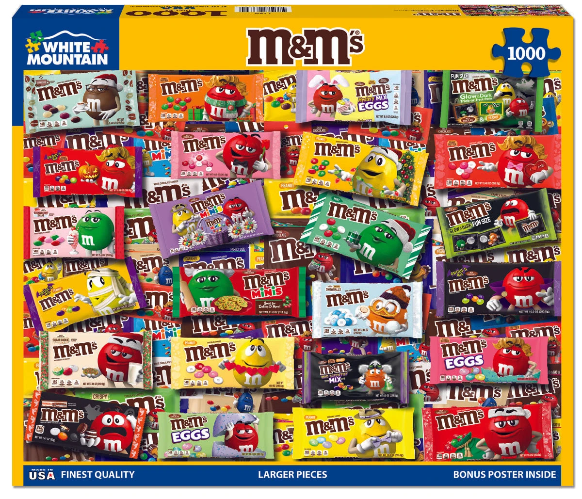 M&M's - 1000 Piece Jigsaw Puzzle 1 M&M's - 1000 Piece Jigsaw Puzzle
