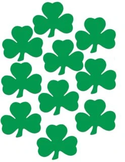 Printed Shamrock Cutout - 5 Inch - 10 Pack
