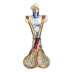 Lacrosse Set Glass Ornament