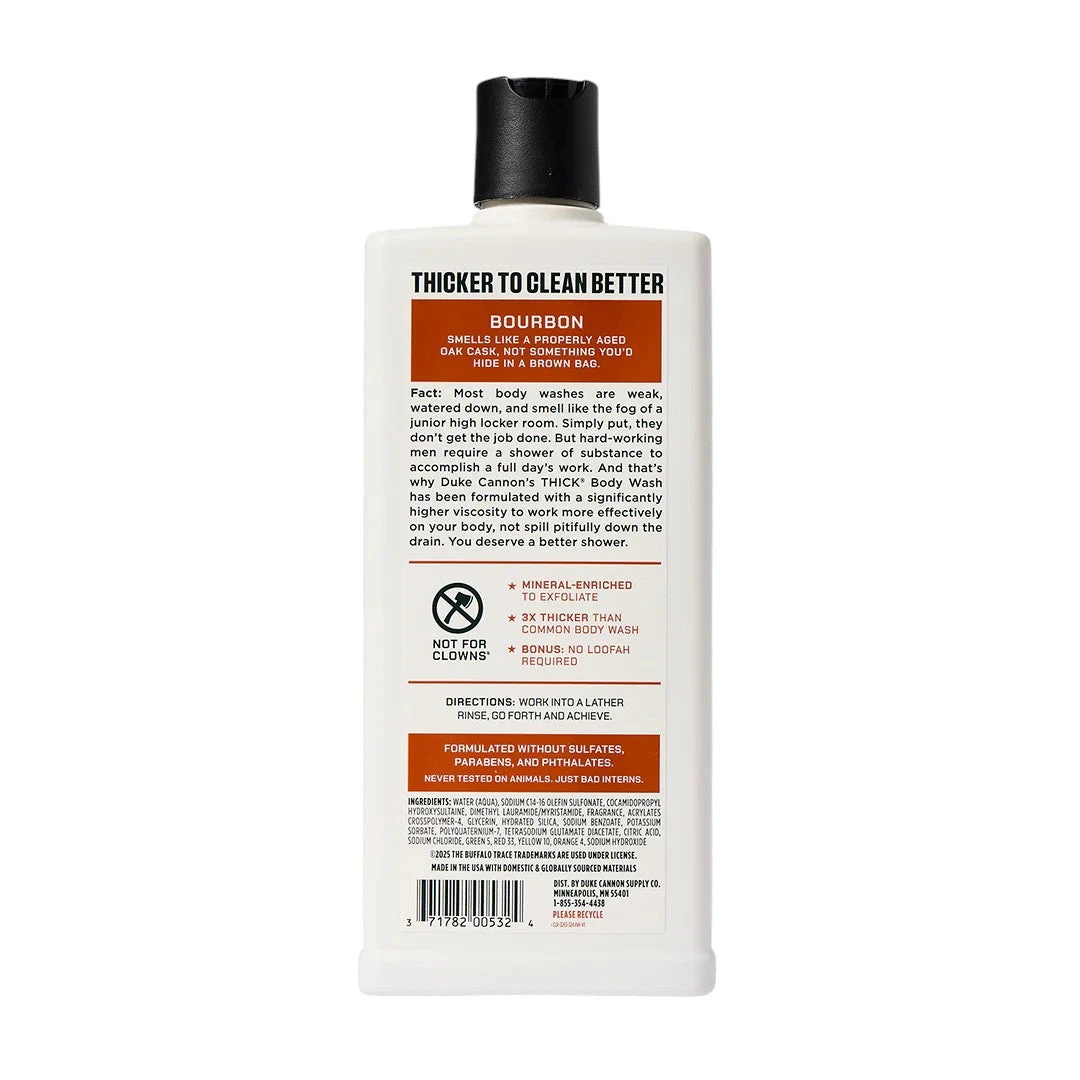 Duke Cannon Thick Body Wash - Buffalo Trace (Oak Barrel Bourbon) 2 Duke Cannon Thick Body Wash - Buffalo Trace (Oak Barrel Bourbon) - Image 2