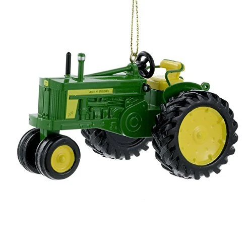 Kurt Adler John Deere 2 Inch Tractor Ornament - Open 2 Kurt Adler John Deere 2 Inch Tractor Ornament - Open - Image 2