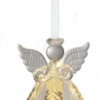 LED Glass Angel Pine Cone Ornament - Style A