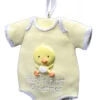Roman Baby's First Christmas Onesie Ornament - Yellow - Duck