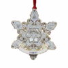 Sparkling Snowflake Collectible Brass Ornament