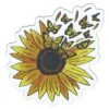 Large Flex Magnet - Sunflower And Butterflies