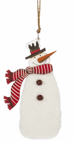 Fuzzy Snowman Ornament - -Toy Series Store rajbidefedyhqwxk863k