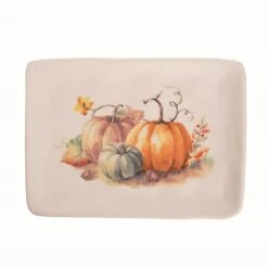 Painted Pumpkin Platter