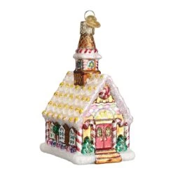 Gingerbread Church Glass Ornament -Toy Series Store ryij2fn0djcjak7mtqj5
