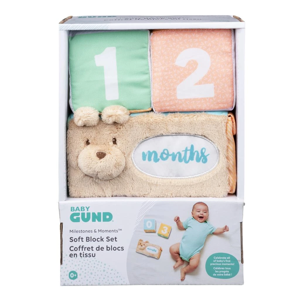 GUND Milestones And Moments Soft Block Set 1 GUND Milestones And Moments Soft Block Set