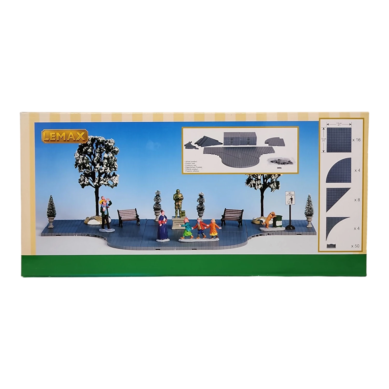 Lemax Complete Plaza Sidewalk - 32 Pieces 3 Lemax Complete Plaza Sidewalk - 32 Pieces - Image 3