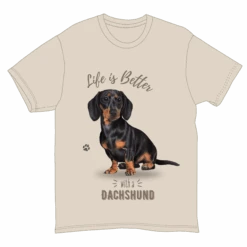 Life Is Better With A Dachshund Black T-Shirt - -Toy Series Store scwbwod8vkkvgcawjdaq