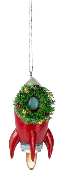 Rocket Ornament - With Wreath