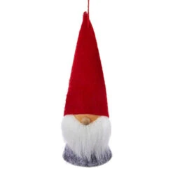 Kurt Adler Wood And Felt Gnome 5 Inch Ornament -