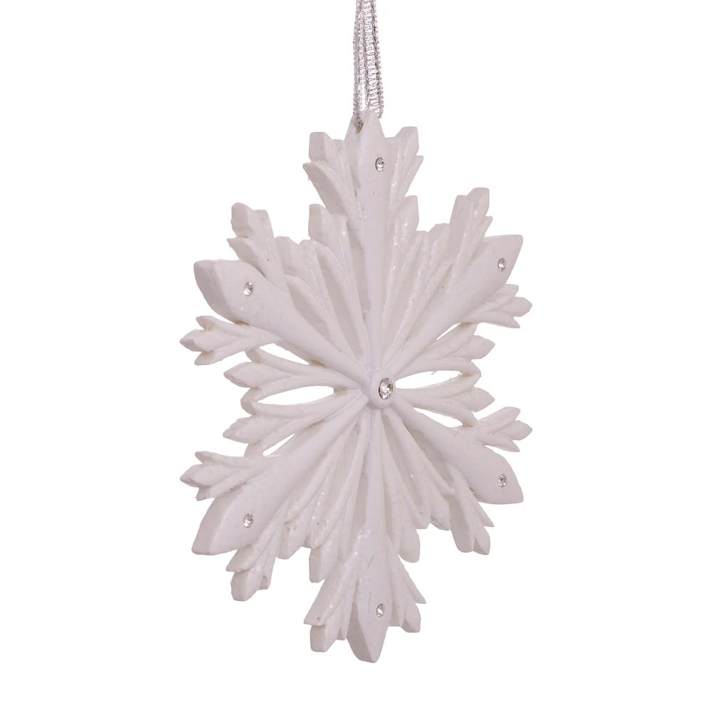 Kurt Adler Elegant Snowflake Ornament With Swarovski Elements 5 Kurt Adler Elegant Snowflake Ornament With Swarovski Elements - Image 5