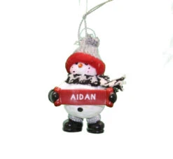 Cozy Snowman Ornament (Letters A - F) - -Toy Series Store smpslp2iazo2pnbadesx