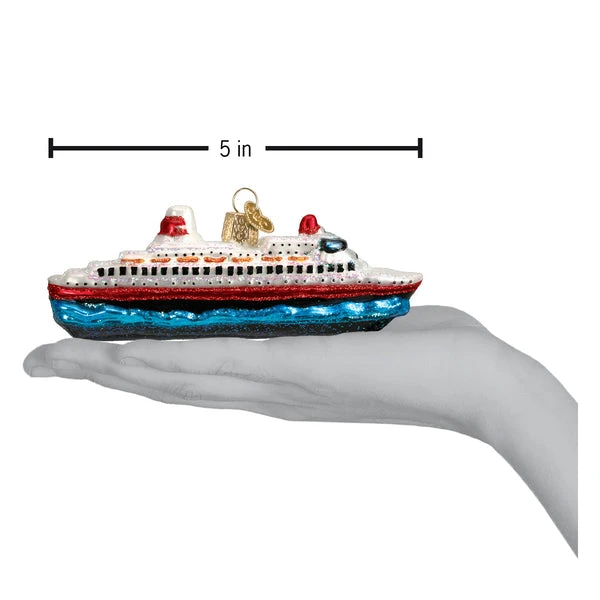 Cruise Ship Glass Ornament 2 Cruise Ship Glass Ornament - Image 2